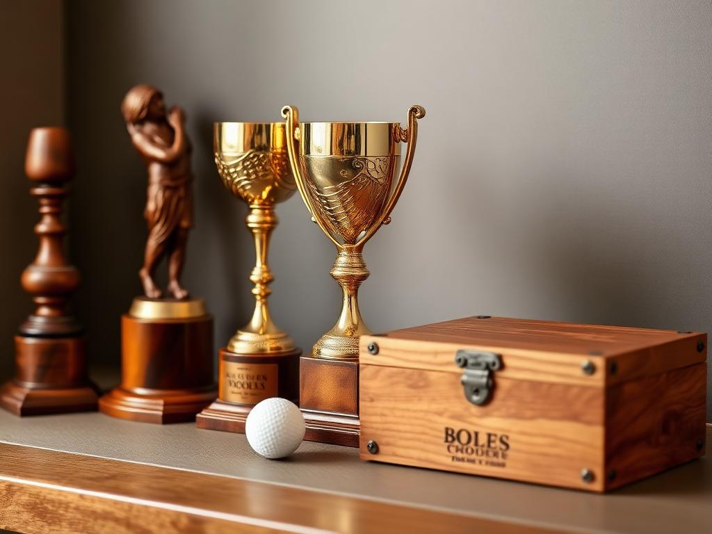 Trofeos torneados en maderas nobles